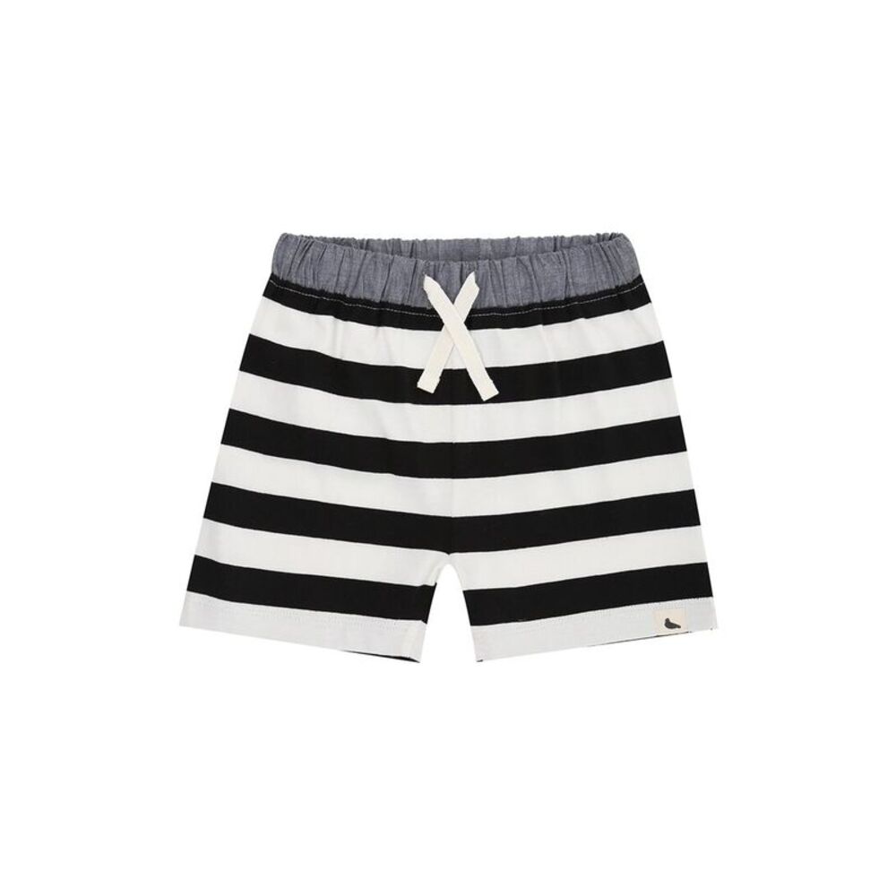 Turtledove London Boys  Wide Stripe Shorts, White